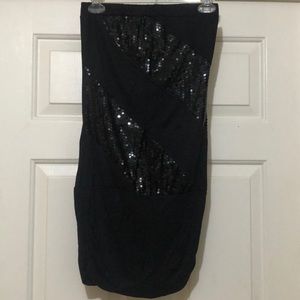 Arden B. black sequin dress